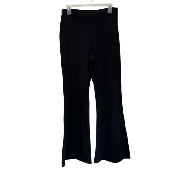 Old Navy Black PowerChill High Rise Flare Yoga Pants Women’s Large Active - Picture 1 of 6